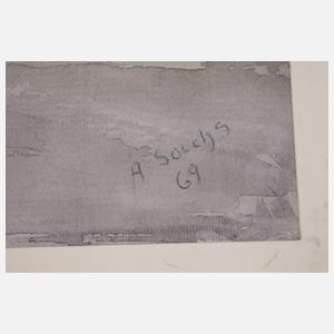 Adolf Sachs, Winter im Gebirge