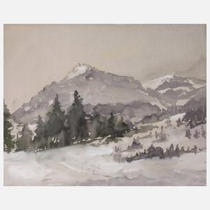 Adolf Sachs, Winter im Gebirge