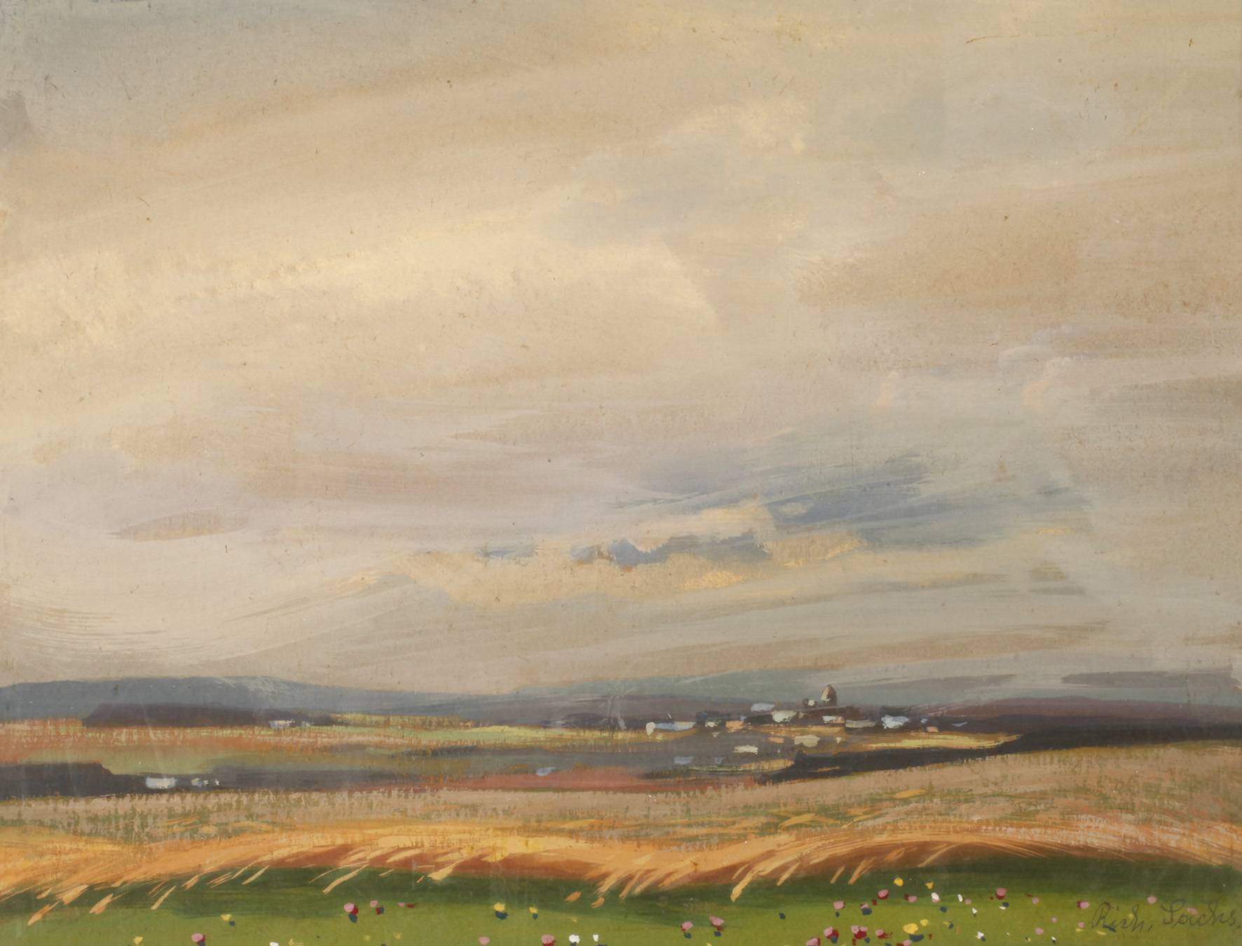 Richard Sachs, Studie einer Sommerlandschaft