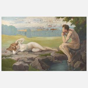 Georg Hirmsch, Akte in Sommerlandschaft