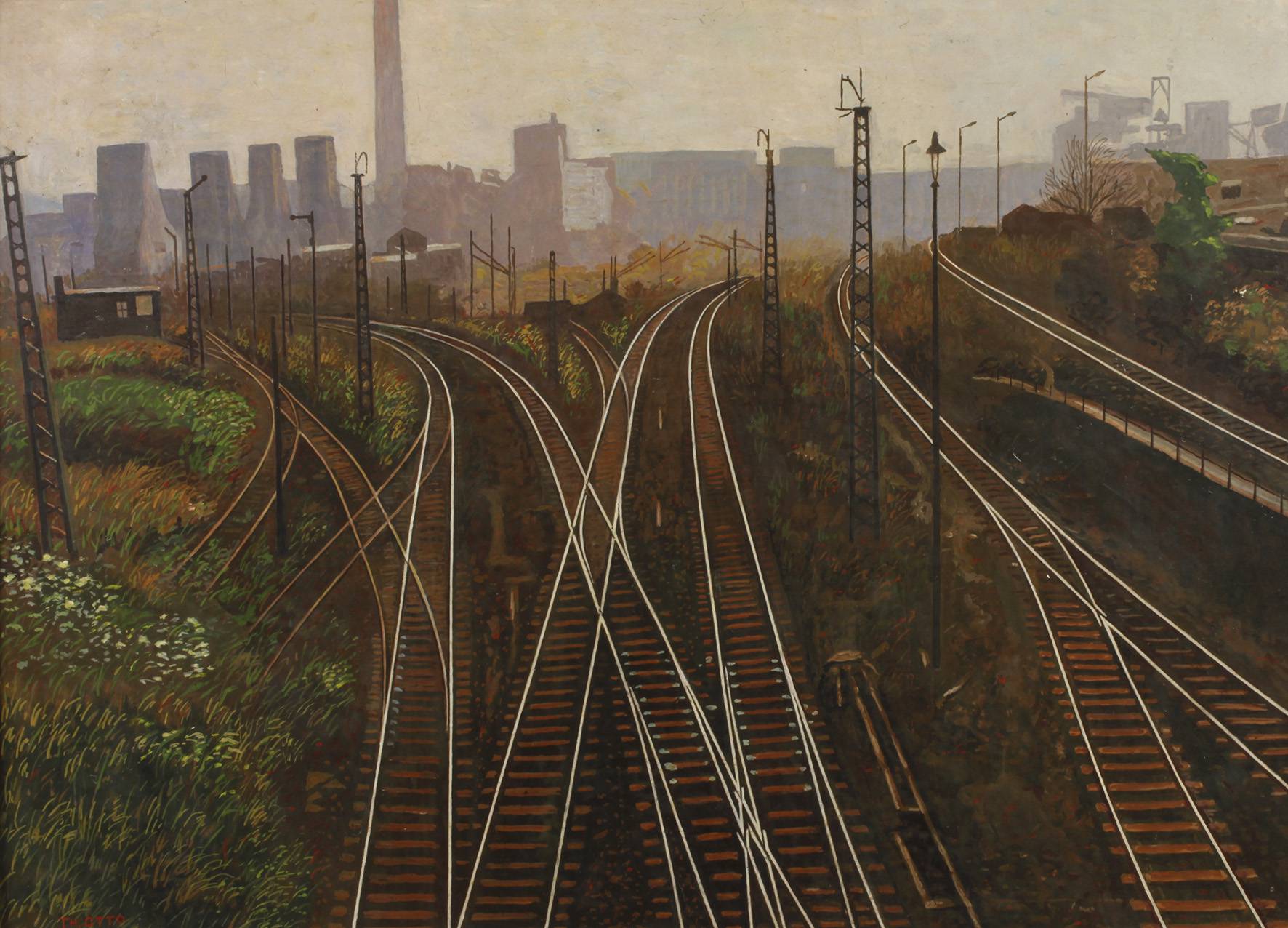 Th. Otto, Gleisdreieck im Ballungsgebiet