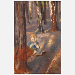 Sachs-Familie, Studie Kind im Wald