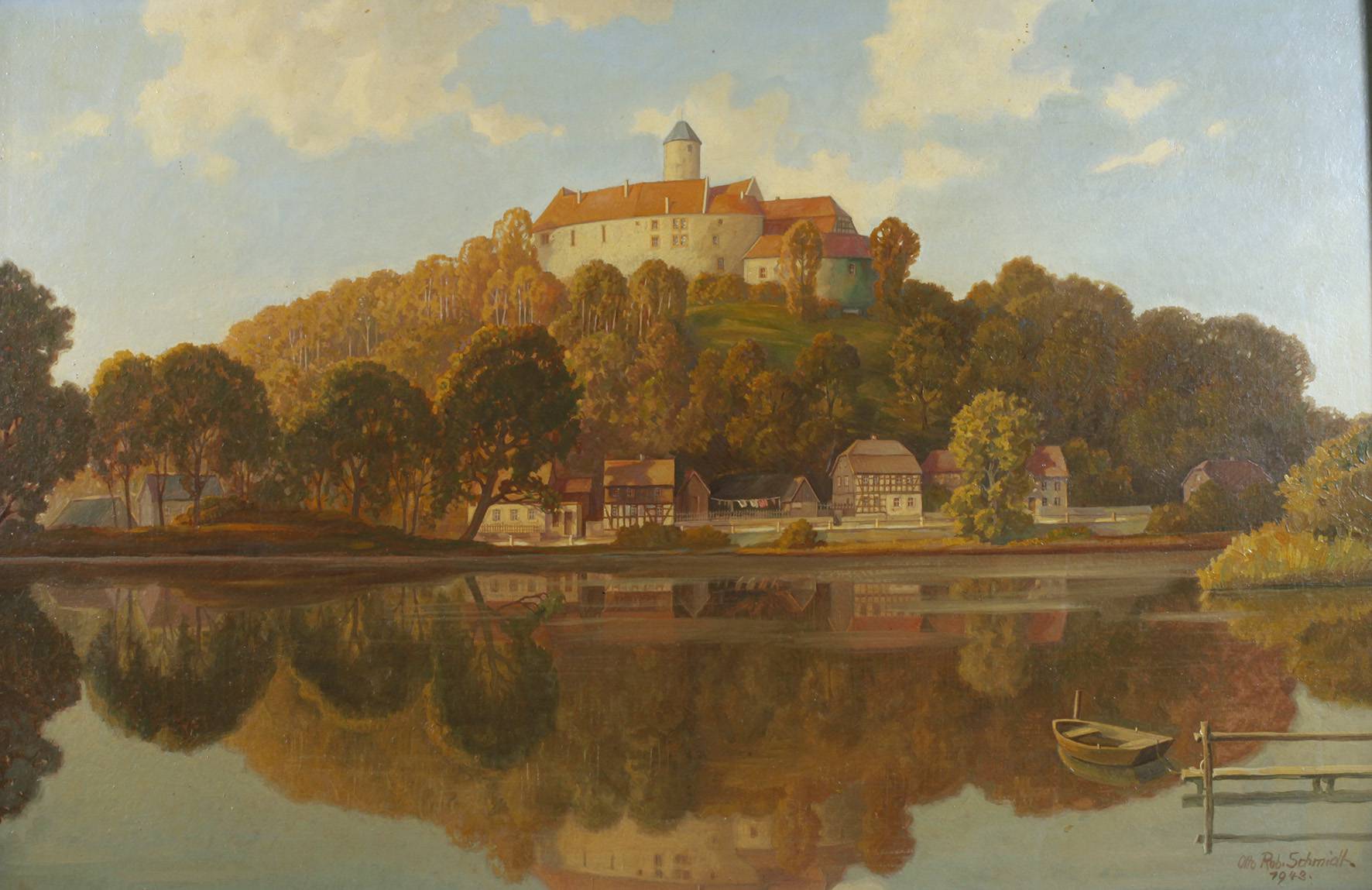 Otto Robert Schmidt, ”Ansicht Burg Schönfels”