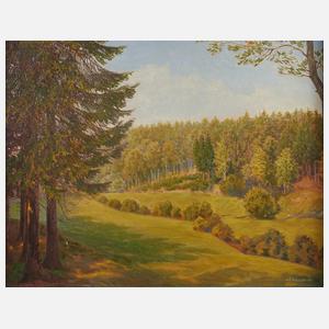 Otto Robert Schmidt, ”Sommerliche Waldlichtung”