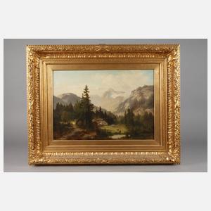 Fürchtegott Thessel, Einsames Gehöft in den Alpen