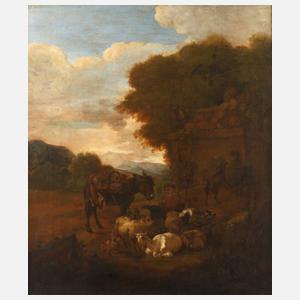 Adriaen van de Velde, attr., Hirtenszene