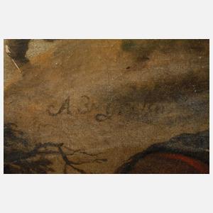 Barocke Schlachtenszene um 1720