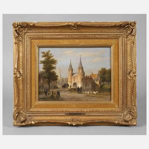 Bartholomeus Johannes van Hove, Die Postkutsche vor Delft