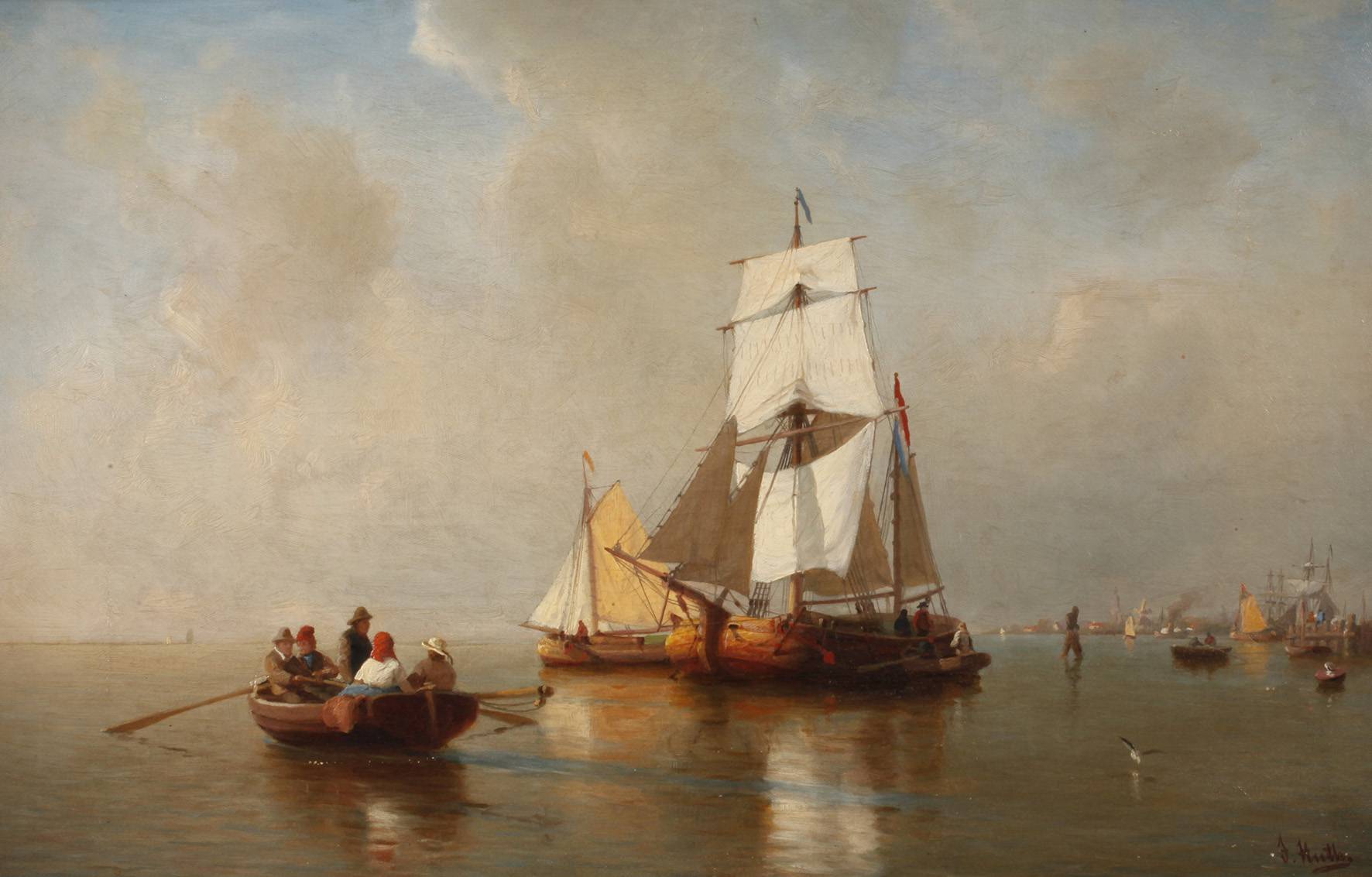 Julius Huth, Auf Reede