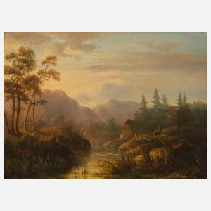 Marinus Adrianus Koekkoek, Abendfriede