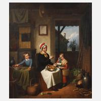 Marie Leonhardi, Mutter mit Kindern im Kücheninterieur111