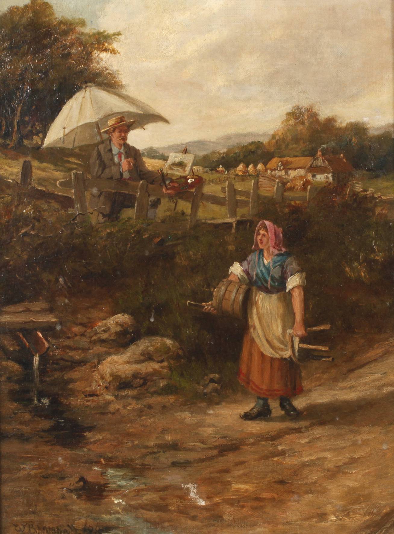 William B. Mitchell, Maler in Sommerlandschaft