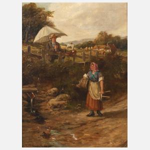 William B. Mitchell, Maler in Sommerlandschaft