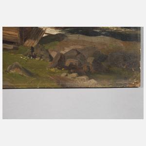 Niels Bjørnsen Møller, Rukkedøla-Wasserfälle im Hallingdal bei Nes