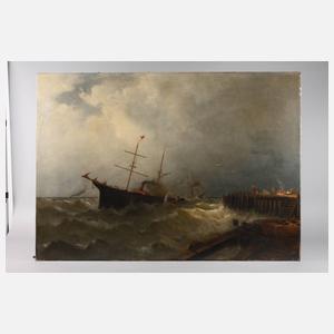Ernst Penning, Dampfschiff im Sturm