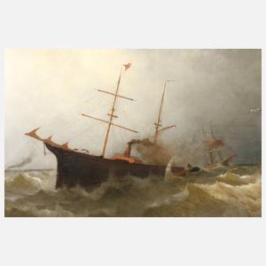 Ernst Penning, Dampfschiff im Sturm