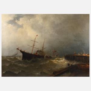 Ernst Penning, Dampfschiff im Sturm