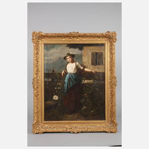 August Pezzey I, attr., ”Die Großbauer-Liesl”