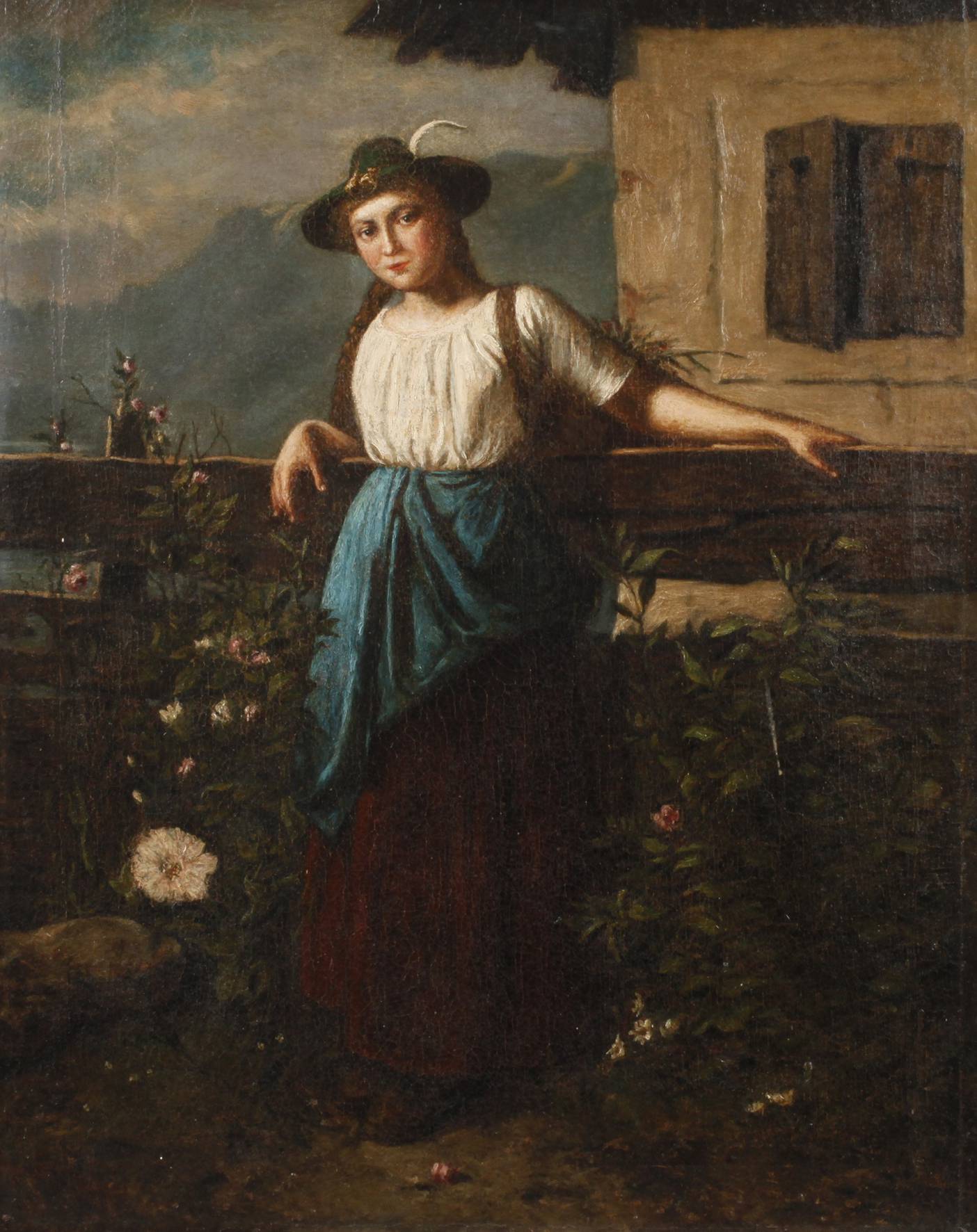 August Pezzey I, attr., ”Die Großbauer-Liesl”