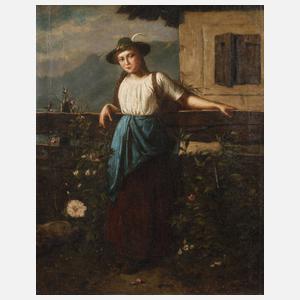 August Pezzey I, attr., ”Die Großbauer-Liesl”