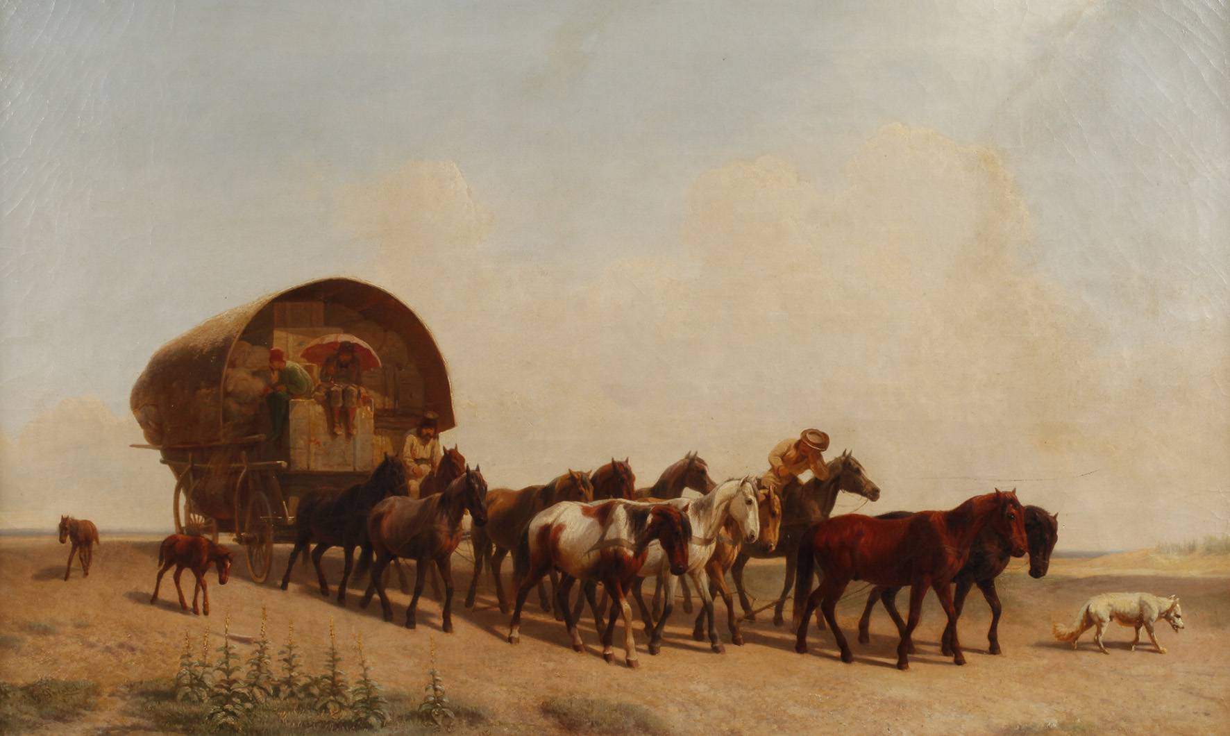 Johann Erdmann Gottlieb Prestel, Elfspänner in der Puszta