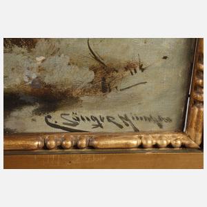 C. Sänger, Winterliche Landstraße