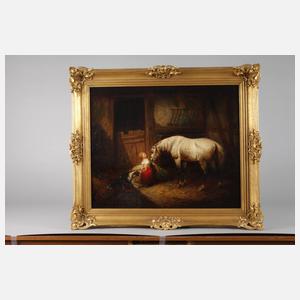 Gustav Schmidt, Idyll im Pferdestall