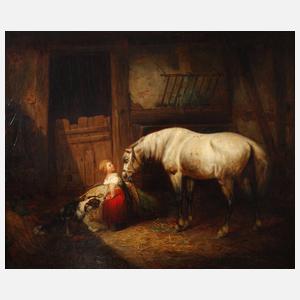 Gustav Schmidt, Idyll im Pferdestall