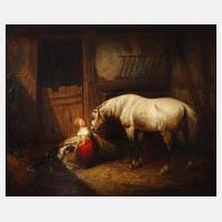 Gustav Schmidt, Idyll im Pferdestall111