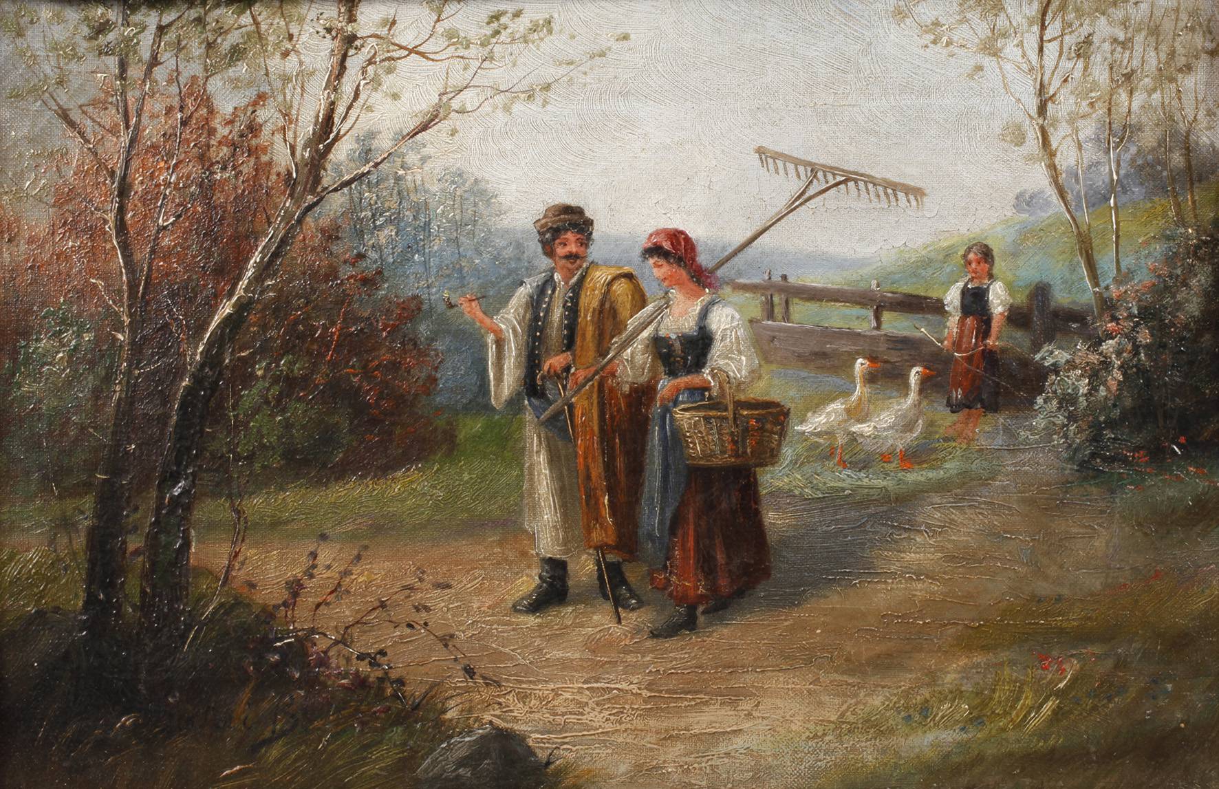 B. Szalai, Ungarisches Bauernpaar