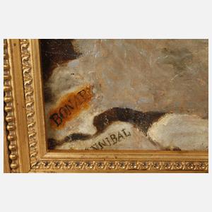 Napoleon beim Überschreiten der Alpen nach David