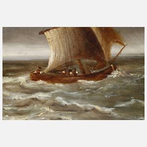 Fischfang bei aufziehendem Sturm