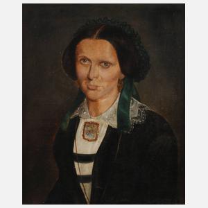 Biedermeier-Damenportrait um 1830