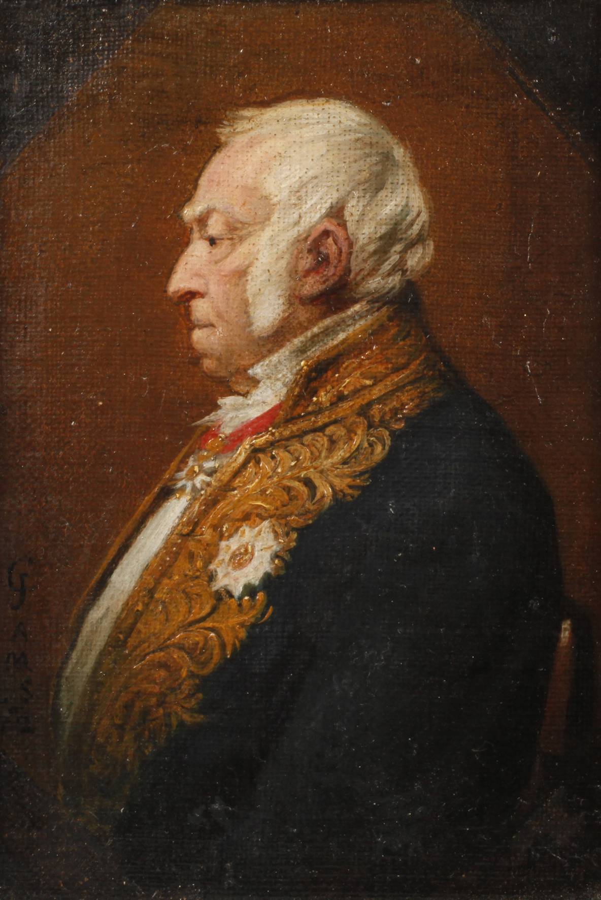 Miniaturportrait in Galauniform