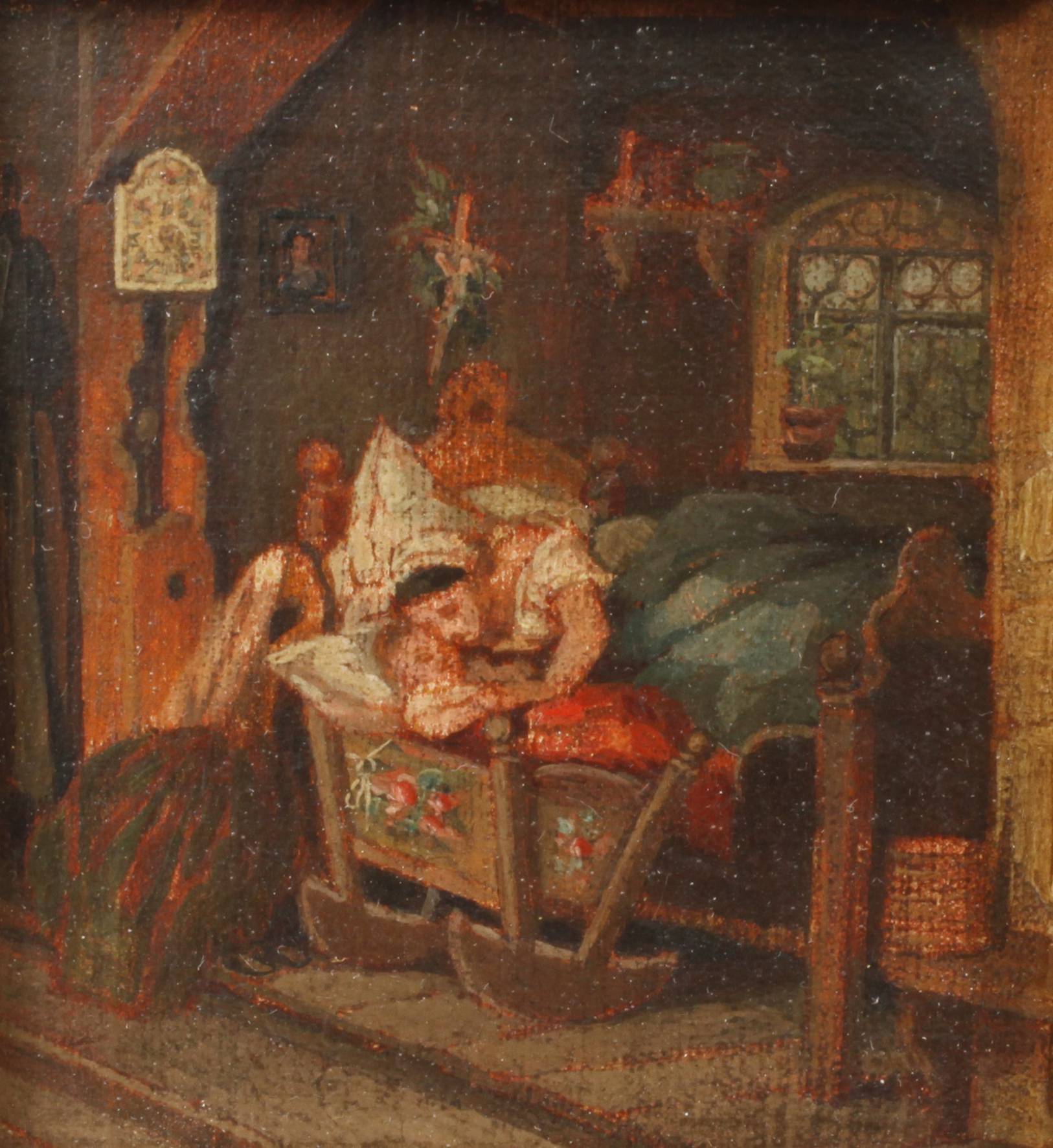 Miniaturgemälde Mutterglück