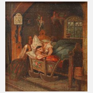 Miniaturgemälde Mutterglück