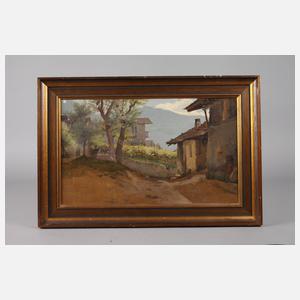 Bergdorf in den italienischen Alpen