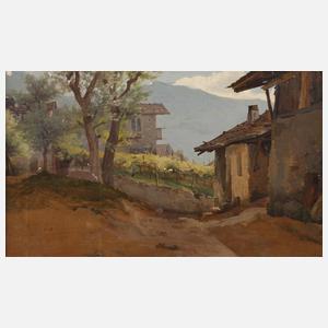 Bergdorf in den italienischen Alpen