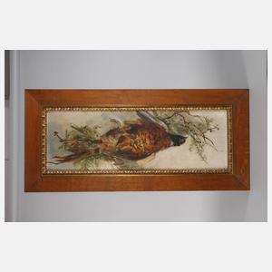 Jagdlich drapierter Fasan