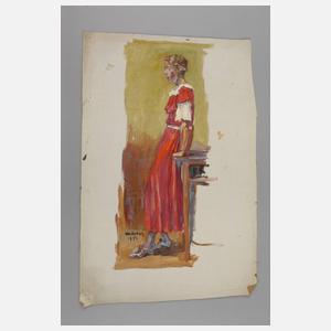 Walter Artus, drei Ölstudien