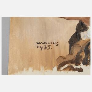 Walter Artus, drei Ölstudien