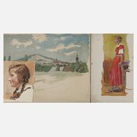 Walter Artus, drei Ölstudien111