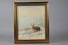 K. A. Bauer, Hase in Winterlandschaft