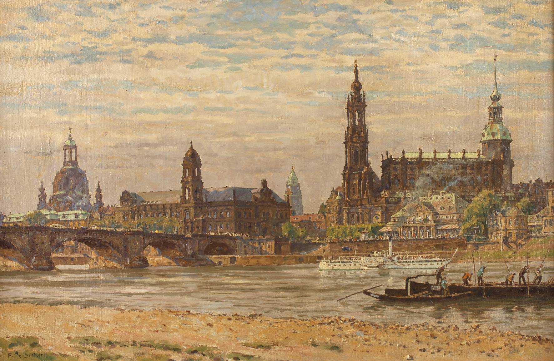 Prof. Fritz Beckert, Altstadtansicht Dresden