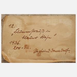 Siegfried Donndorf, ”Blumenstrauß in blauer Vase”