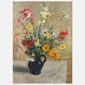 Siegfried Donndorf, ”Blumenstrauß in blauer Vase”