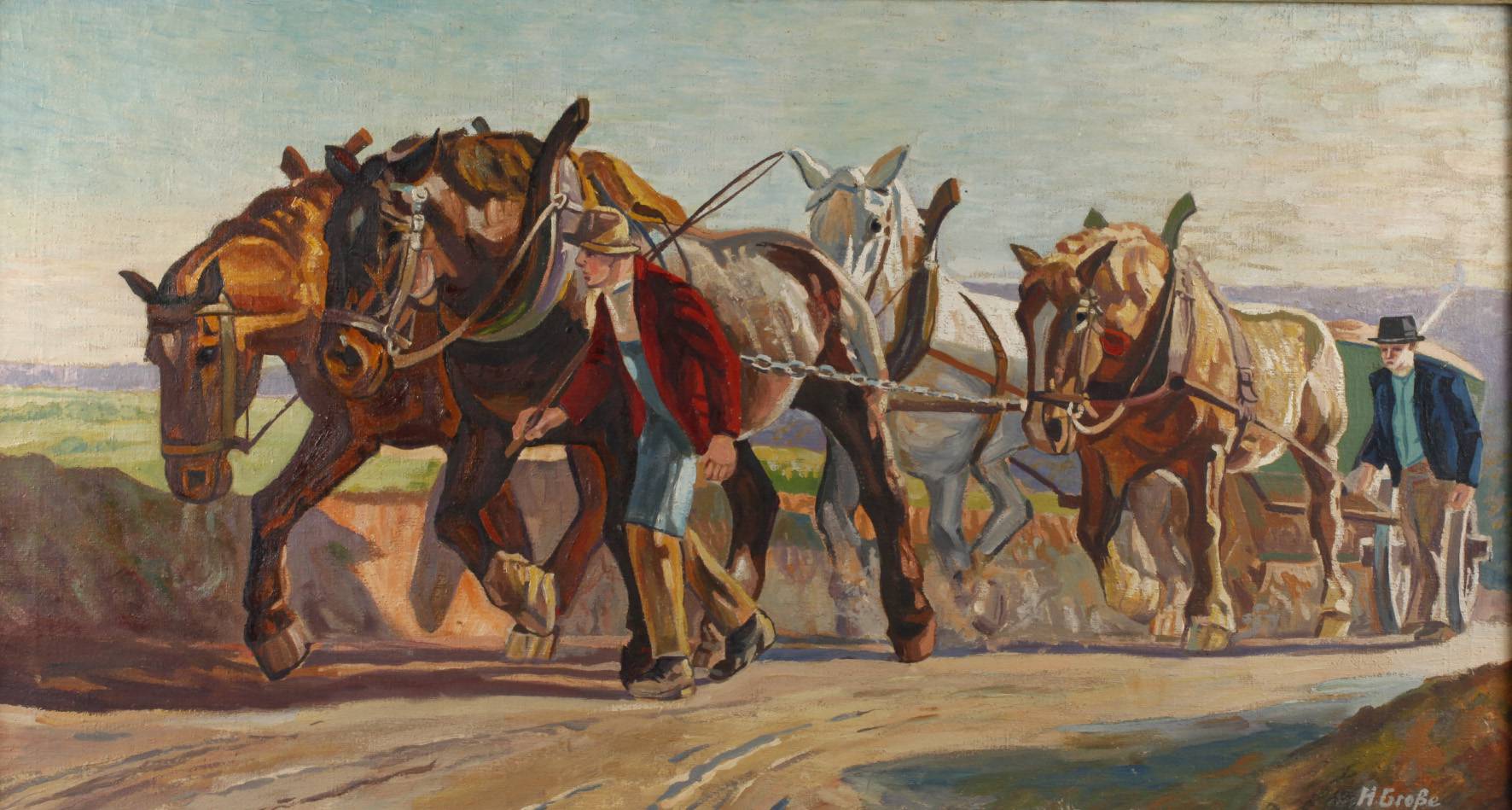 H. Große, Pferdefuhrwerk