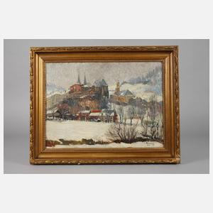 Carl Hachez, Stadt im Winter