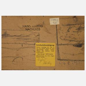 Hans Hartig, Ostpommersche Landschaft im Winter