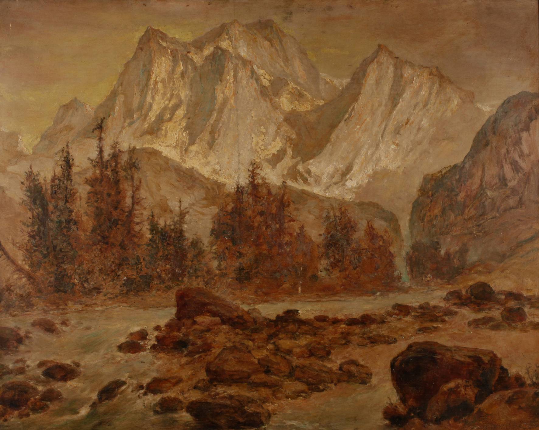 Franz Hofstötter, Herbstliche Hochgebirgslandschaft